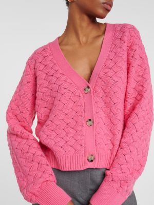 Cardigan di lana di cachemire Jardin Des Orangers rosa