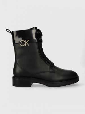 Čizme bez pete Calvin Klein crna