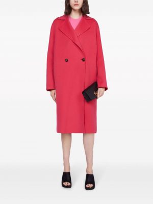 Manteau en laine Stella Mccartney rouge