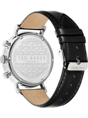 Кожаные часы с хронографом Ted Baker черные