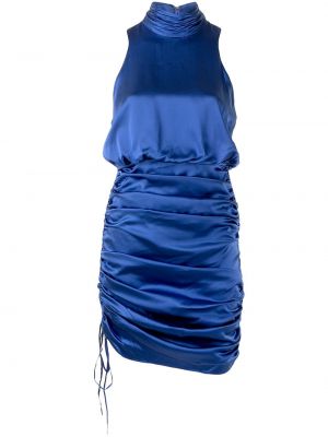 Mini vestido con volantes Cinq A Sept azul