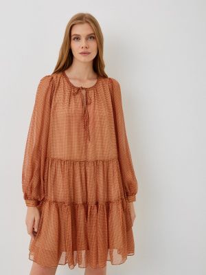 Платье Calista коричневое