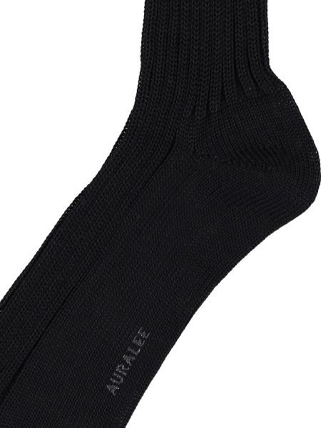 Calcetines de algodón Auralee negro