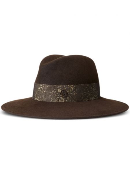 Vuneni šešir Maison Michel smeđa
