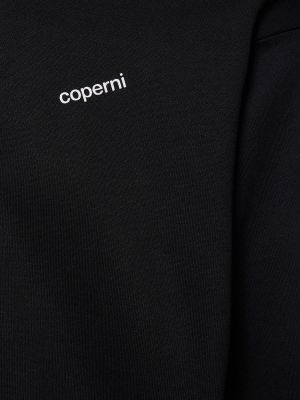 Bluza z kapturem bawełniana Coperni czarna