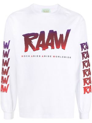 Sweatshirt mit print mit rundem ausschnitt Aries