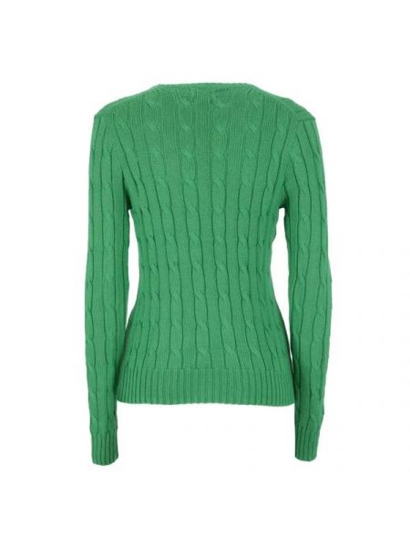 Хлопковый свитер Polo Ralph Lauren зеленый