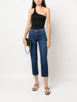 High waist straight jeans L'agence blau