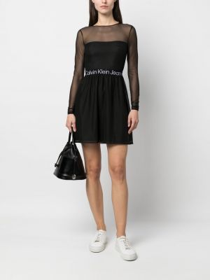 Maksi suknelė Calvin Klein Jeans juoda