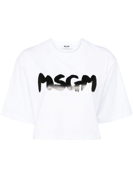 T-shirt Msgm hvid