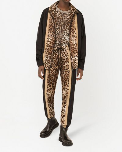 Camiseta con estampado leopardo Dolce & Gabbana