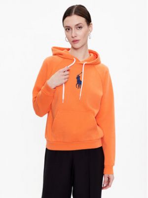 Priliehavá mikina Polo Ralph Lauren oranžová