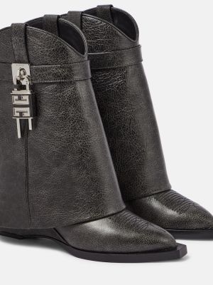Leder ankle boots Givenchy schwarz