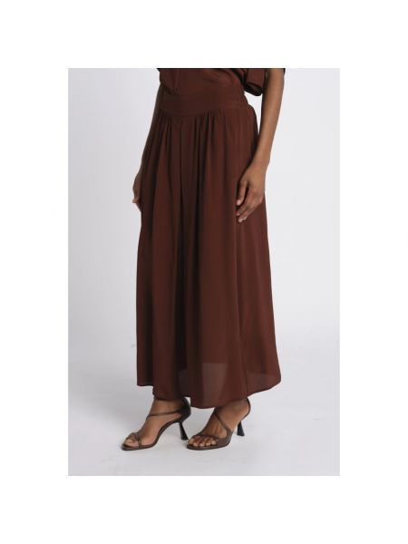 Falda larga Momoni marrón