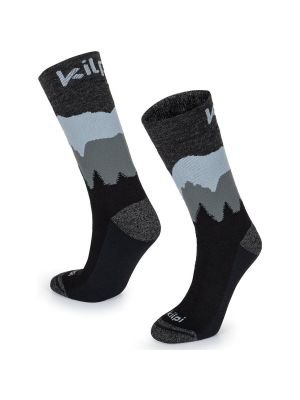 Ponožky z merino vlny Kilpi černé