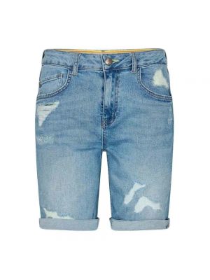 Zerrissene jeans shorts Mos Mosh blau