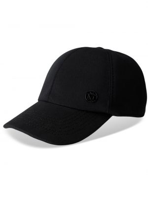 Памучна шапка с козирки Maison Michel черно