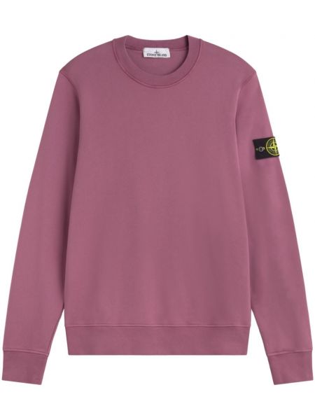 Pamuklu sweatshirt Stone Island pembe