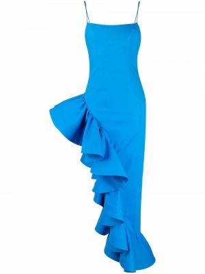 Ruffle montert dress Giuseppe Di Morabito blå