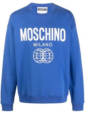 Oversize pullover mit print Moschino