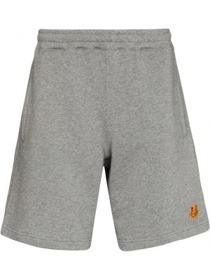 Pantalones cortos deportivos con rayas de tigre Kenzo gris
