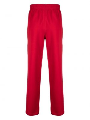 Pantalon droit en coton Styland rouge
