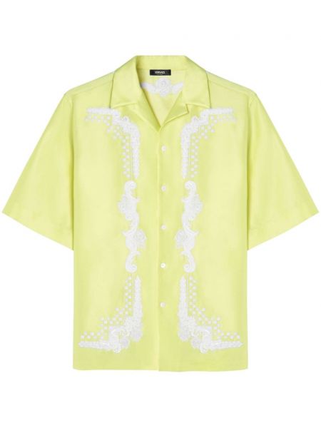 Chemise à fleurs Versace jaune