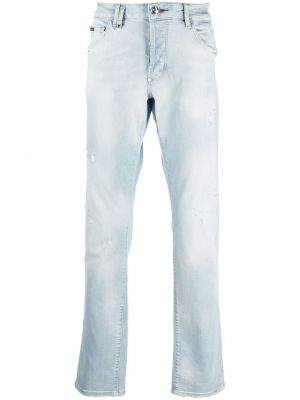 Jean droit Philipp Plein bleu