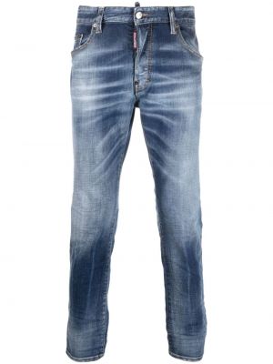 Hoikka slim fit-farkut Dsquared2 sininen