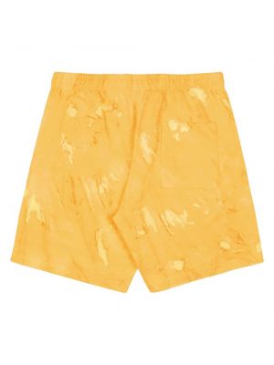 Shorts mit stickerei aus baumwoll Sporty & Rich gelb