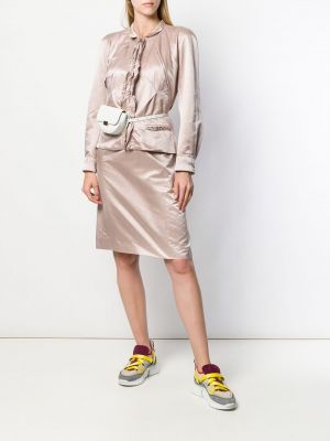 Falda slim fit Yves Saint Laurent Pre-owned rosa
