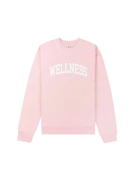 Pullover aus baumwoll mit print Sporty & Rich pink