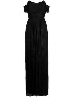 Plisované večerné šaty Maria Lucia Hohan čierna