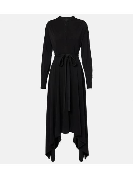 Asymmetrisk jersey dress Joseph svart