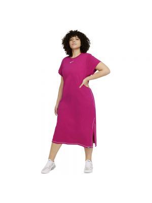 Длинное платье Nike розовое
