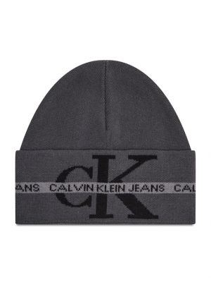 Памучна шапка Calvin Klein Jeans черно