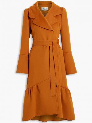 Коричневое фетровое пальто Diane Von Furstenberg