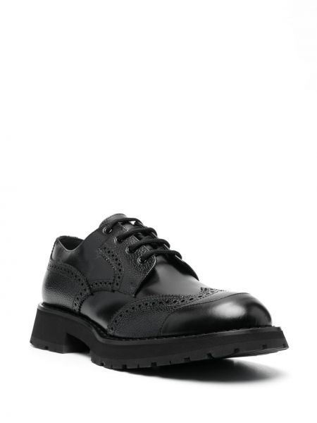 Nėriniuotos brogue batai su raišteliais Alexander Mcqueen juoda