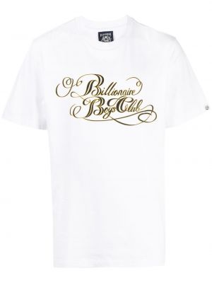 Bavlněné tričko s potiskem Billionaire Boys Club bílé