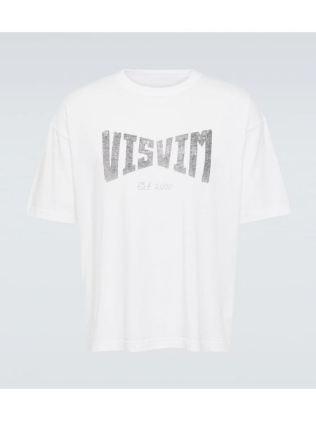 Camiseta de algodón de tela jersey Visvim blanco