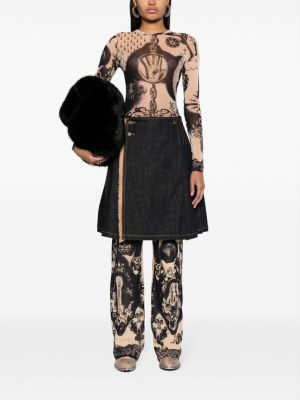Hose mit print ausgestellt Jean Paul Gaultier
