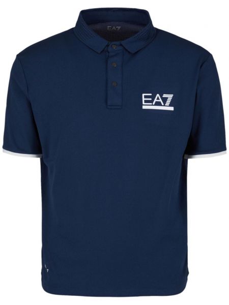 Polo krekls ar apdruku Ea7 Emporio Armani zils