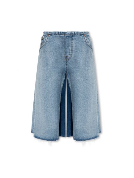 Szorty jeansowe oversize Mm6 Maison Margiela niebieskie