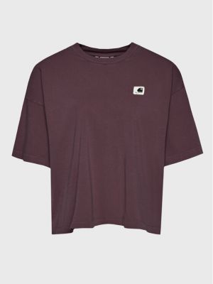 Voľné priliehavé tričko Carhartt Wip fialová
