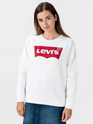 Sweatshirt mit rundhalsausschnitt ausgestellt Levi's® weiß