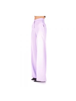 Pantalones de cuero Pinko violeta