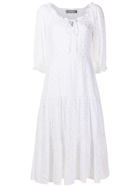 Миди рокля Amapô бяло
