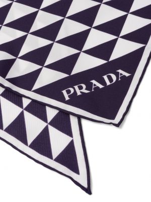Seiden schal mit print Prada