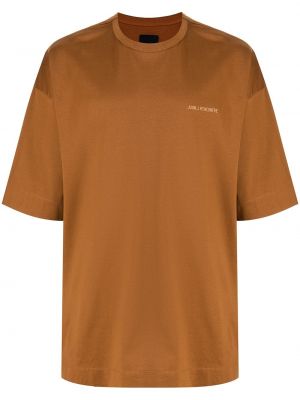Camiseta con bordado Juun.j marrón