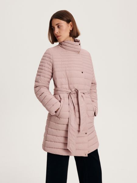 Розовое стеганое пальто Reserved
